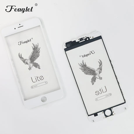 For iPhone Glass+Frame (3 in 1) Ver.Lite-IP 6SPLUS White