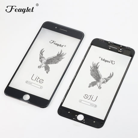 For iPhone Glass+Frame (3 in 1) Ver.Lite-IP 8P Black