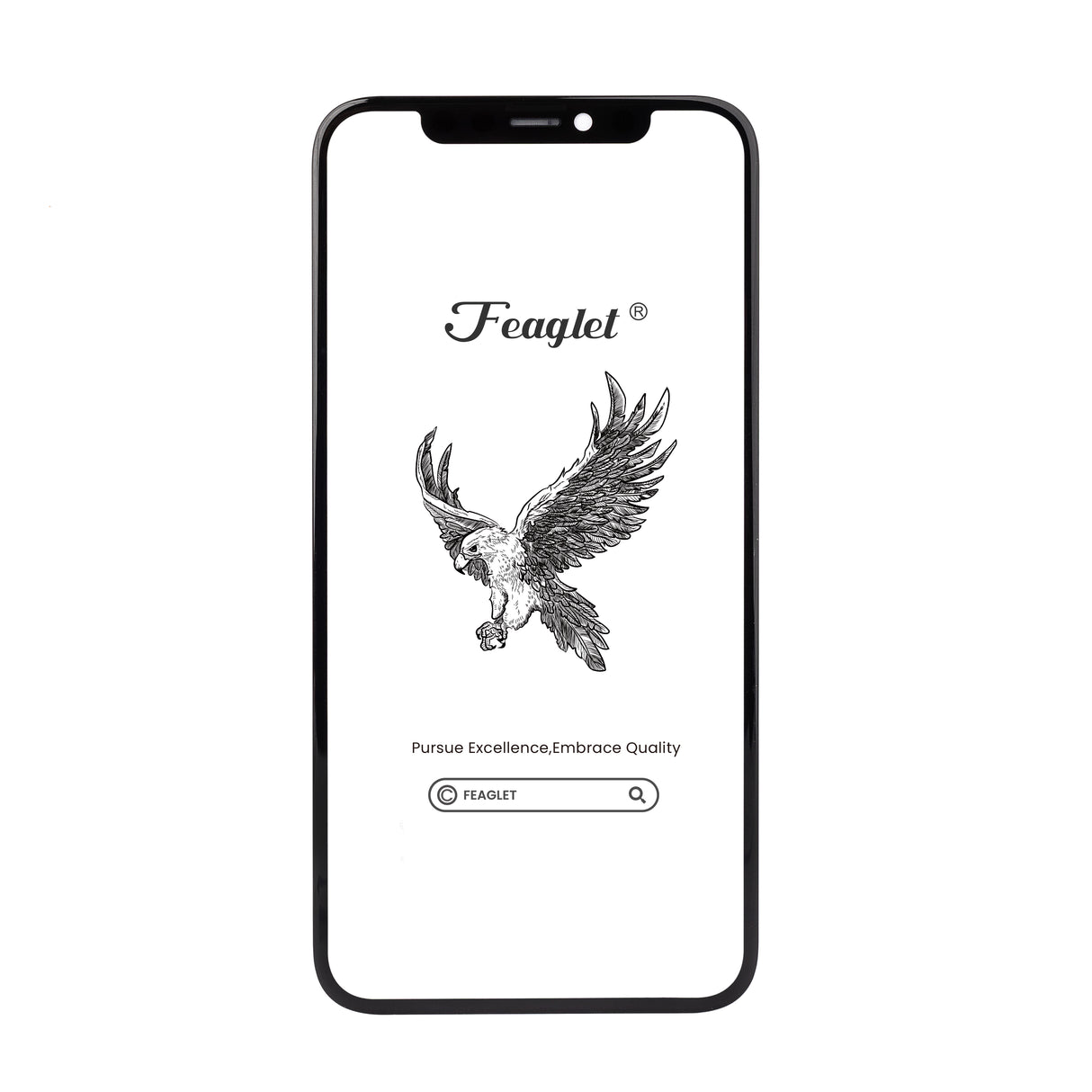 For iPhone X & iPhone Xs Screen Front Glass Replacement Pre-installed OCA-Feaglet Original Series Glass