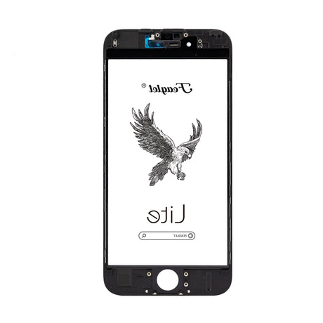 For iPhone Glass+Frame (3 in 1) Ver.Lite-IP 6S Black